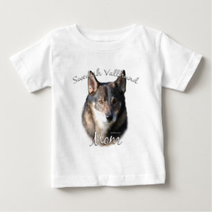 Camiseta Para Bebê Vallhund Mãe 2 Sueco