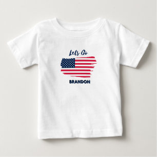 Camiseta Para Bebê vamos brandon fjb
