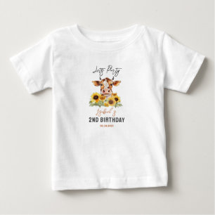 Camiseta Para Bebê Vamos Festejar Até os Bois Voltarem Para Casa Aniv