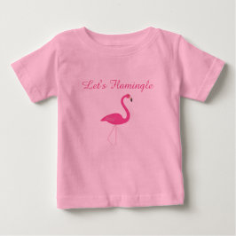 Camiseta Para Bebê Vamos Flamingle TuTu Bodycase