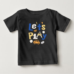 Camiseta Para Bebê Vamos Jogar – Aventura Divertida para Crianças