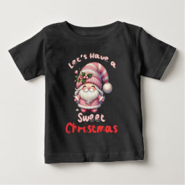 Camiseta Para Bebê Vamos Ter um Natal Doce Crianças
