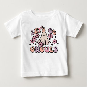 Camiseta Para Bebê Vamos vai às fantasmas no Dia das Bruxas, bonitinh