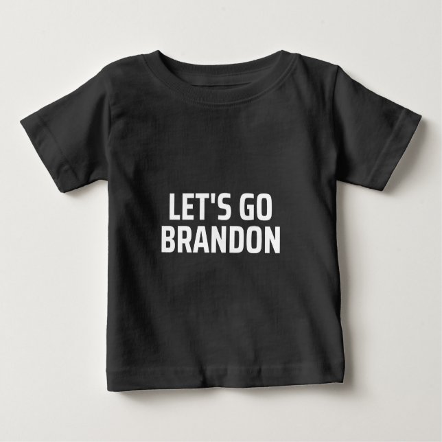 Camiseta Para Bebê vamos vai brandon (Frente)