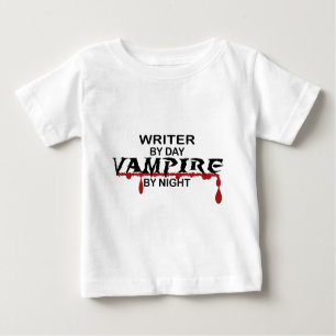 Camiseta Para Bebê Vampiro do escritor em a noite