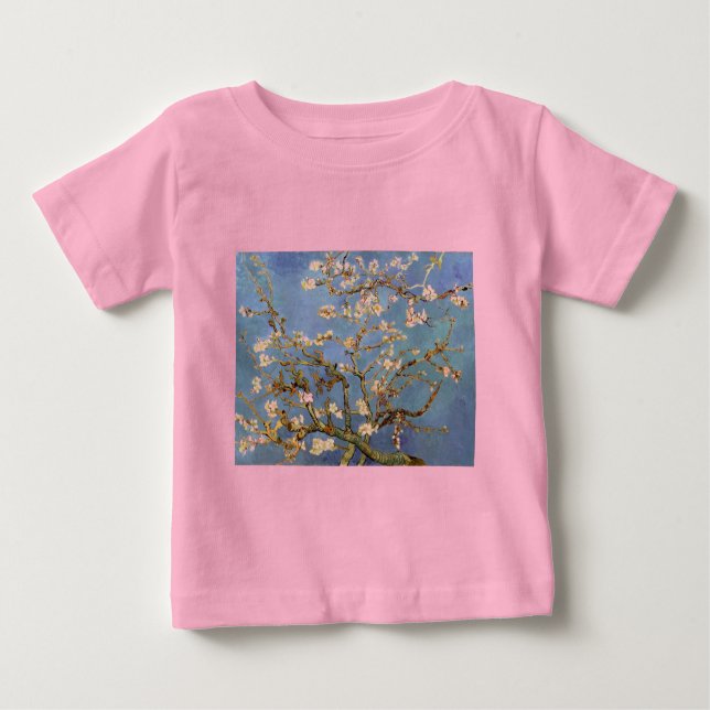 Camiseta Para Bebê Van Gogh Almond Blossom (Frente)