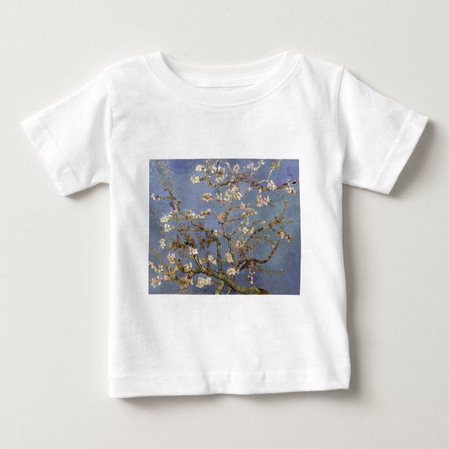 Camiseta Para Bebê Van Gogh Almond Blossom (Frente)