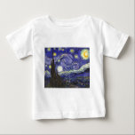 Camiseta Para Bebê Van Gogh Starry Night<br><div class="desc">Van Gogh Starry Night</div>