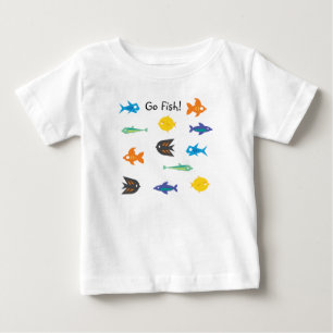 Camiseta Para Bebê Vão os peixes de Fishy_Go das coisas de Fish_Some