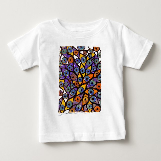 Camiseta Para Bebê Vários Olhos (Frente)
