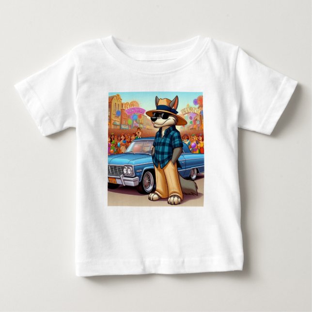Camiseta Para Bebê Vato Lobo "New Year" (Frente)