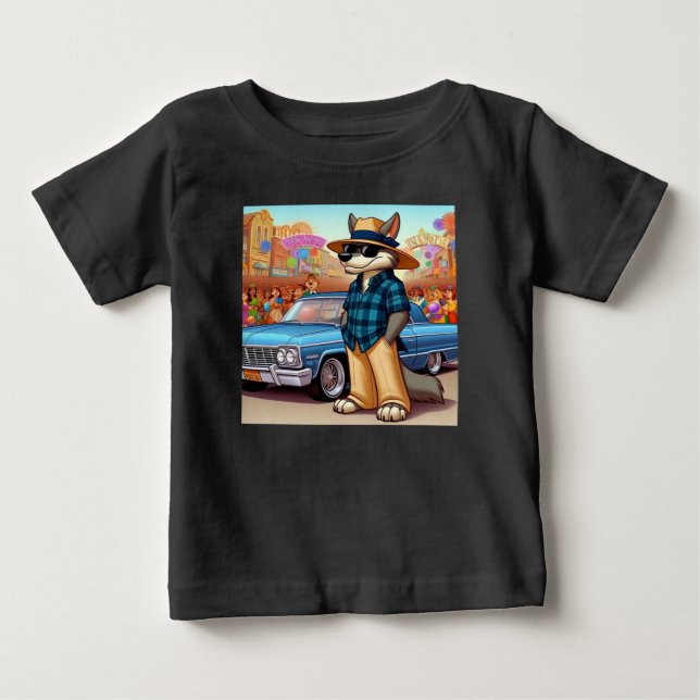 Camiseta Para Bebê Vato Lobo "New Year" (Frente)
