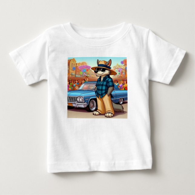Camiseta Para Bebê Vato Lobo "New Year" (Frente)