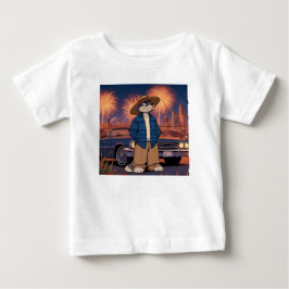 Camiseta Para Bebê Vato Lobo no dia 4 de julho