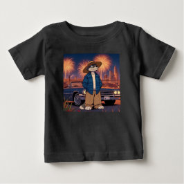 Camiseta Para Bebê Vato Lobo no dia 4 de julho