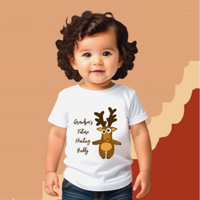 Camiseta Para Bebê Veado castanho (Criador carregado)