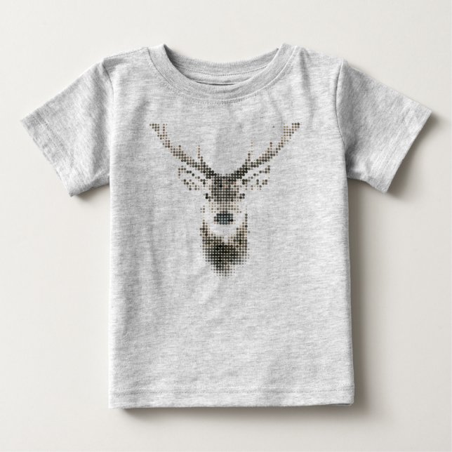 Camiseta Para Bebê veado infantil (Frente)