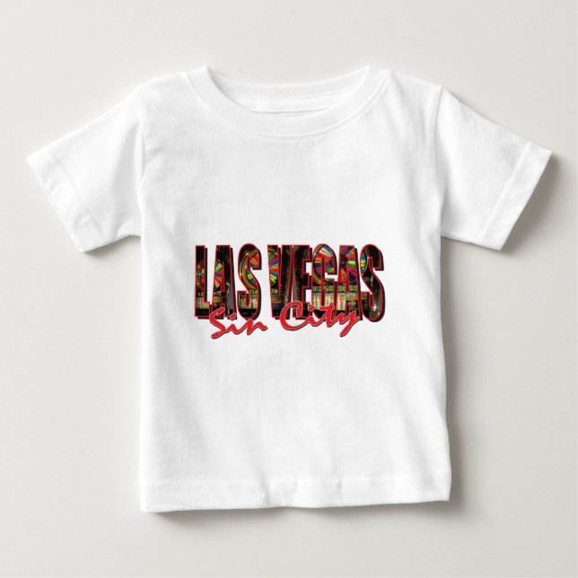 Camiseta Para Bebê VEGAS WORD e Cidade de Sin (Frente)