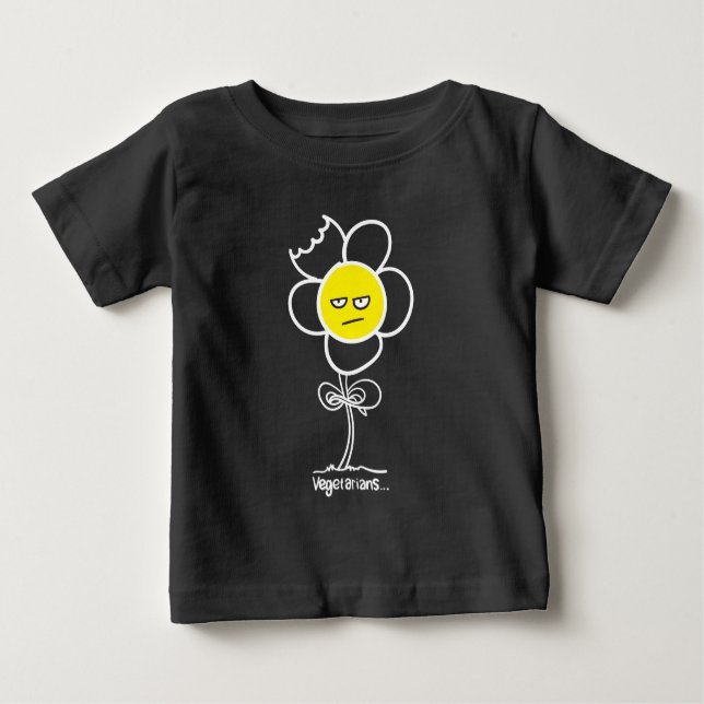 Camiseta Para Bebê Vegetarianos. (Frente)