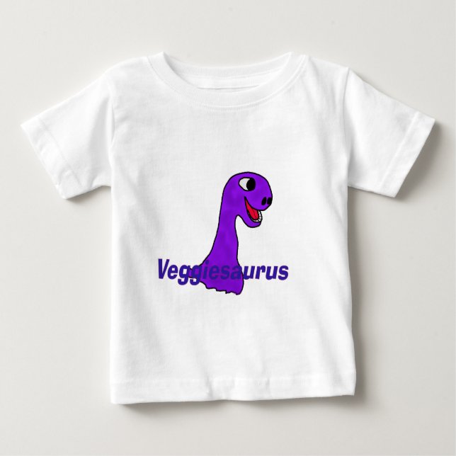 Camiseta Para Bebê Veggiesauro (Frente)