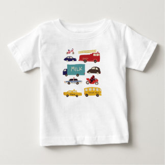 Camiseta Para Bebê Veículos