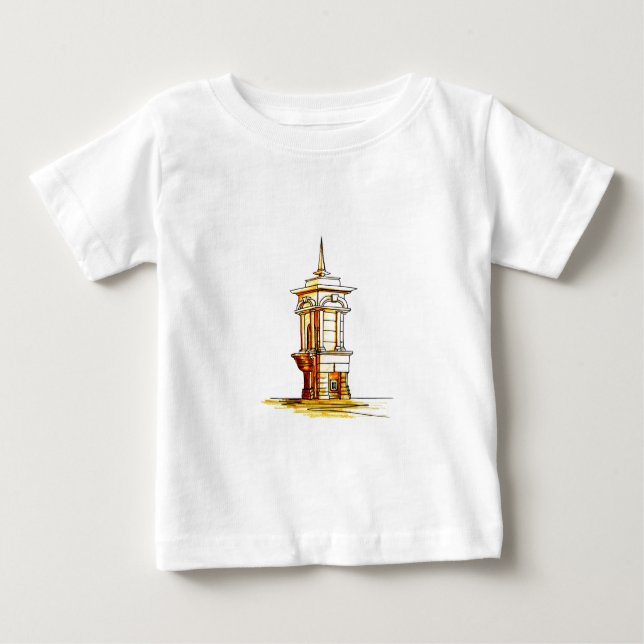 Camiseta Para Bebê velha cidade. fonte (Frente)