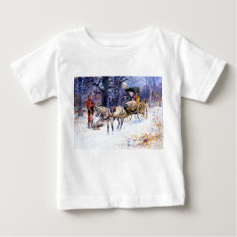 Camiseta Para Bebê Velho Natal em Nova Inglaterra (por Charles Russel