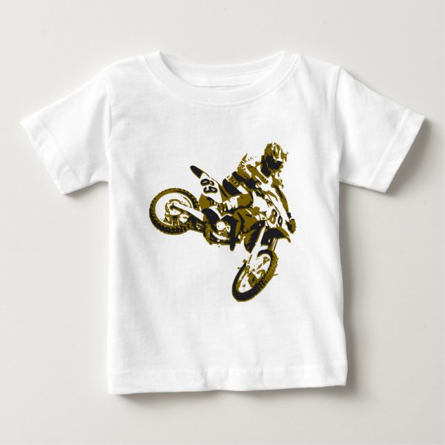 Camiseta Para Bebê velomotor corrida (Frente)