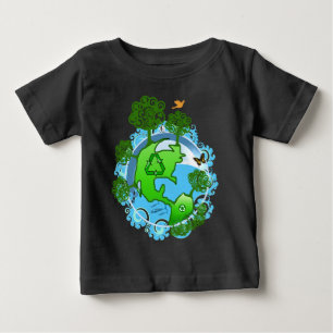 Camiseta Para Bebê Vencedor do prêmio do TBA um reciclar global