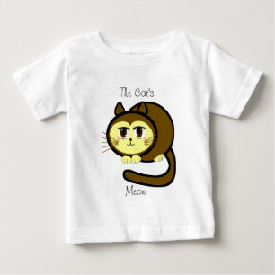 Camiseta Para Bebê VENCEDOR DO PRÊMIO TBA O Miado do Gato - Personali
