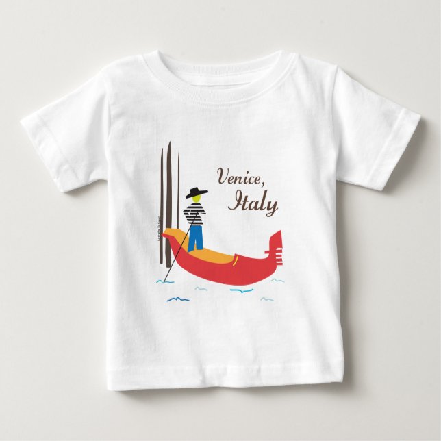 Camiseta Para Bebê Veneza Itália (Frente)