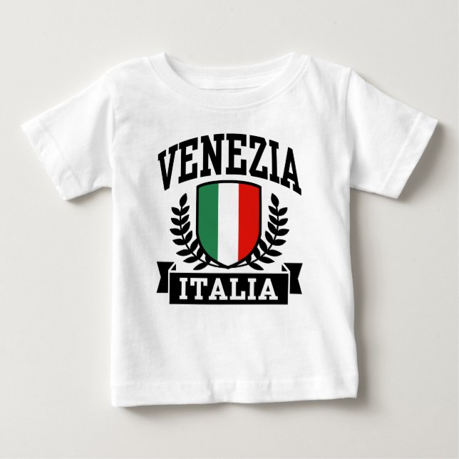 Camiseta Para Bebê Venezia Italia (Frente)