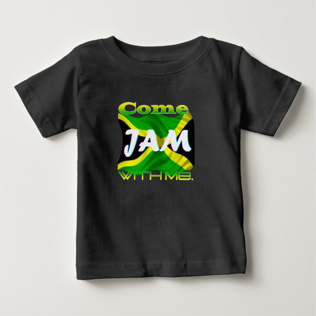Camiseta Para Bebê Venha Jam Comigo (Frente)