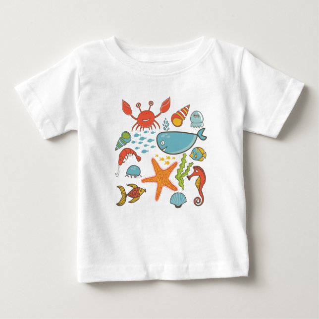 Camiseta Para Bebê Venha Para A Costa Do Mar! Bebê Body (Frente)