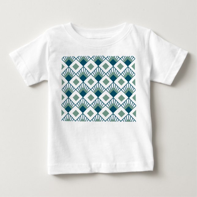 Camiseta Para Bebê Ventiladores do Art Deco (Frente)