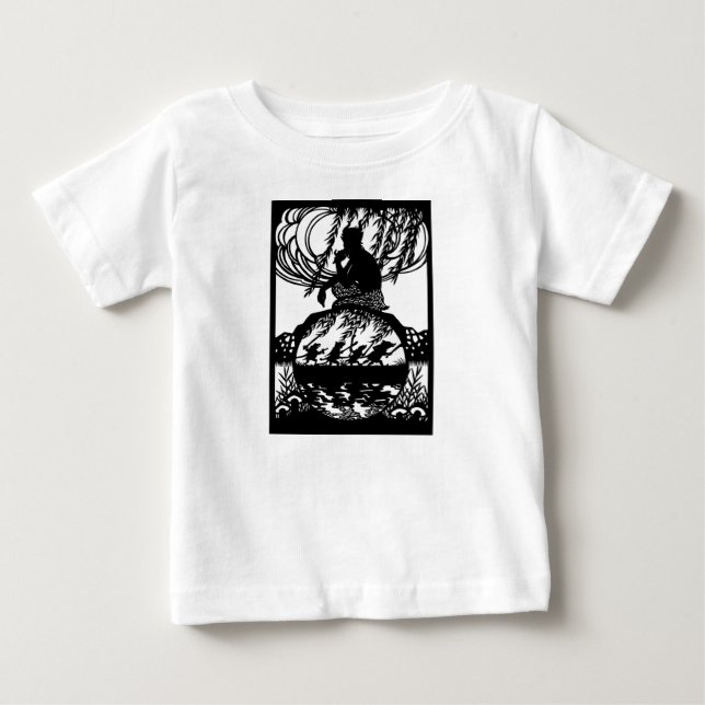 Camiseta Para Bebê Vento na camiseta do bebê selvagem (Frente)