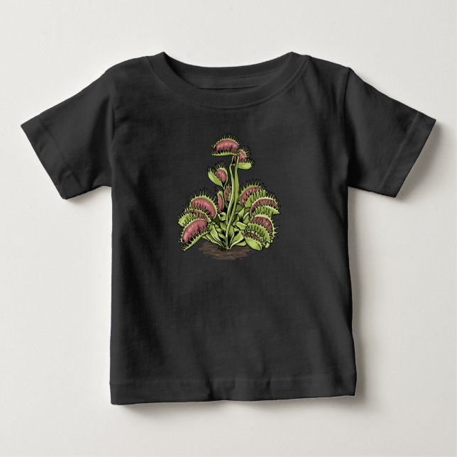 Camiseta Para Bebê Venus Fly Fap Plant Carnívoro Venus Fly (Frente)