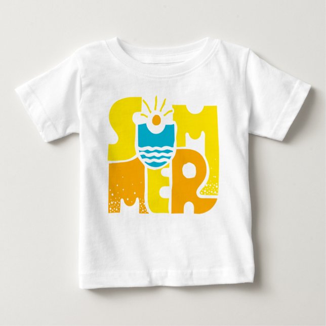 Camiseta Para Bebê Verão 2 (Frente)