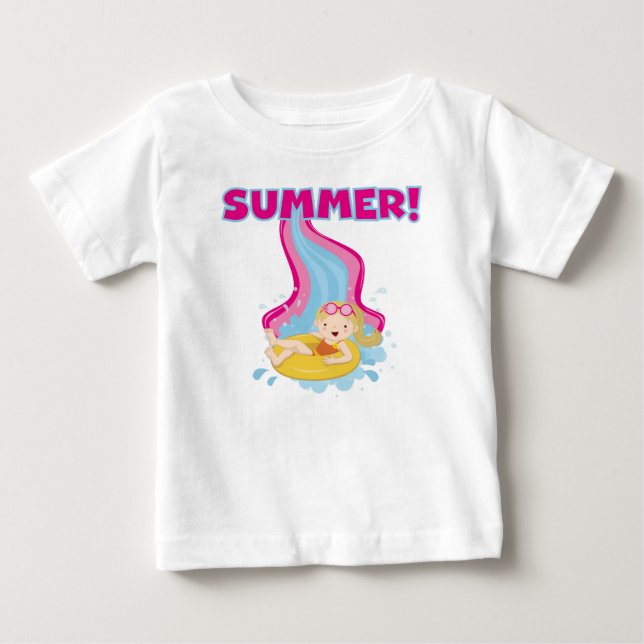 Camiseta Para Bebê Verão de Loura (Frente)