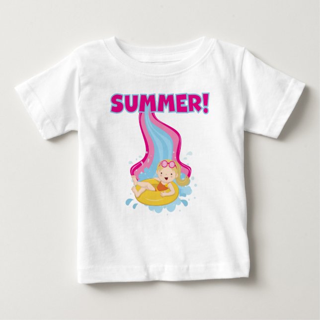Camiseta Para Bebê Verão de Loura (Frente)