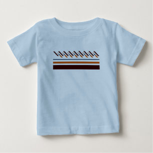 Camiseta Para Bebê Verão Listrado Colorido 