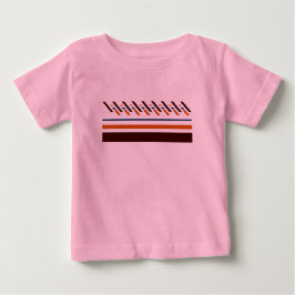 Camiseta Para Bebê Verão Listrado Colorido 