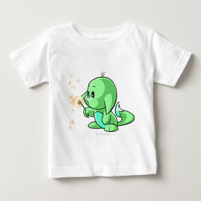 Camiseta Para Bebê Verde de Kacheek (Frente)