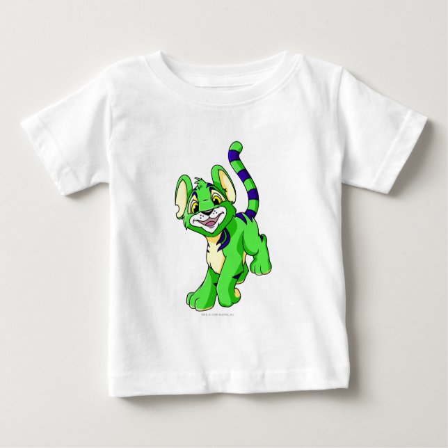 Camiseta Para Bebê Verde de Kougra (Frente)