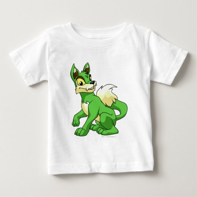 Camiseta Para Bebê Verde de Lupe (Frente)