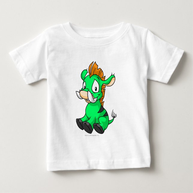 Camiseta Para Bebê Verde de Moehog (Frente)
