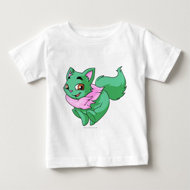 Camiseta Para Bebê Verde de Wocky (Frente)