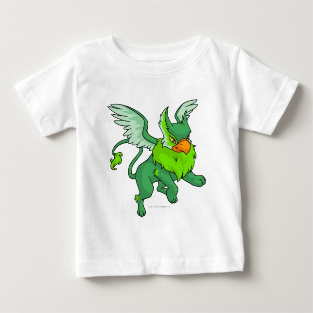 Camiseta Para Bebê Verde do Eyrie (Frente)