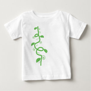 Camiseta Para Bebê Verde e o Beanstalk