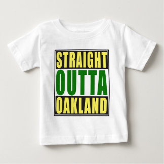 Camiseta Para Bebê Verde reto de Outta Oakland